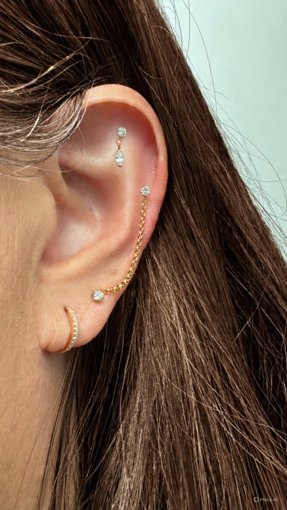 ✨ 14K Gold-Filled Ear Chains